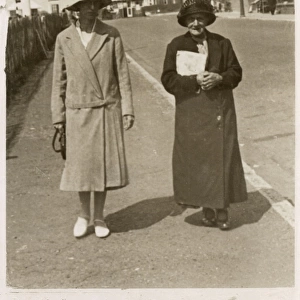 Littlehampton - Lady and her elderly Mother on holiday