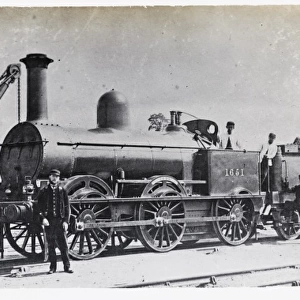 Locomotive no 1651 0-6-0 L&NWR with crane