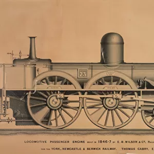 Locomotive passenger engine no 73