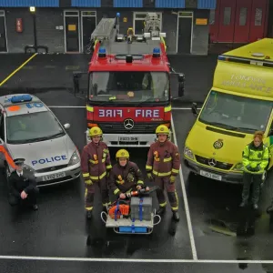London Fire Brigade Multi Service Emergency Vehicles Print