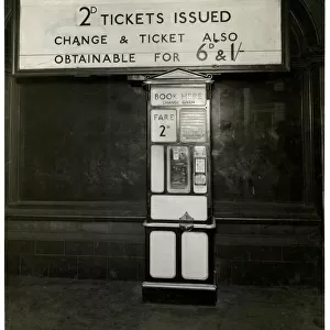 London Underground ticket and change giving machine