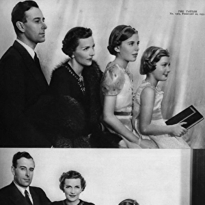 Lord & Lady Mountbatten & daughters by Madame Yevonde