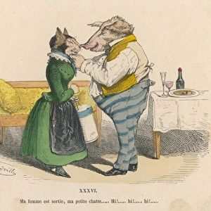 Lovers as Cat and Pig
