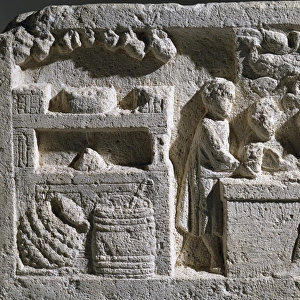 Low relief with thermopolium or tavern scene, 2nd