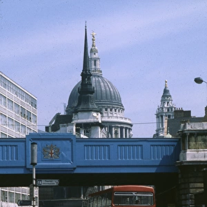 Ludgate Circus and St Pauls Cathedral, London