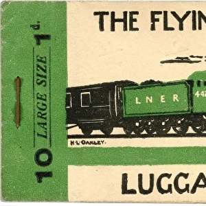 Luggage label design, The Flying Scotsman