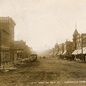 Main Street, Marysville, Kansas, USA