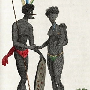 A male and female native