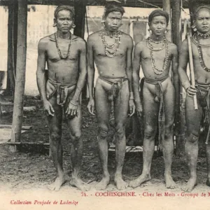 Five male members of the Mois Tribe, Vietnam