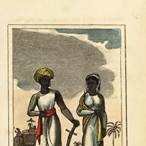Man and woman of Hindostan or Hindustan, 1818