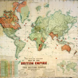 Maps and Charts Greetings Card Collection: British Empire Maps