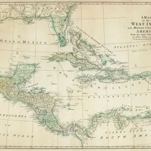 Caribbean Map Print