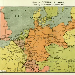 World Map Art Prints: Hungary