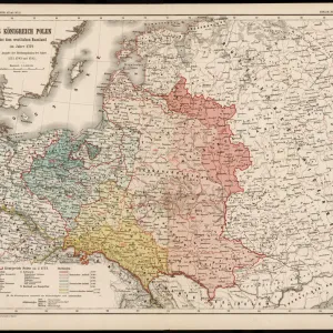 World Map Art Prints: Poland