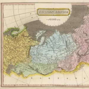 World Map Art Prints: Russia