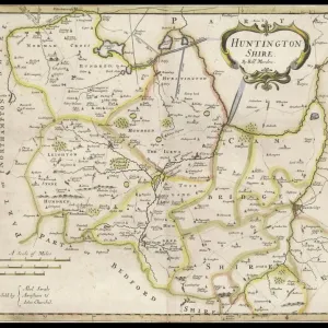 Huntingdonshire 1810 Map Print Huntingdonshire 1810 Map Print