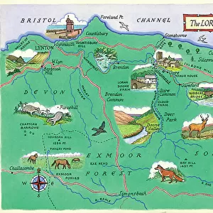 Map - The Lorna Doone Country