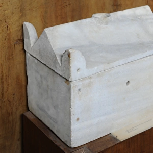 Marble box for Christian relics. Kefar Yassif. Byzantine per