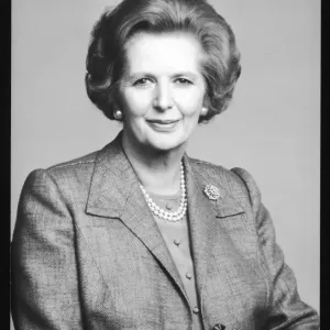 Margaret Thatcher Print: First Female British Prime Minister