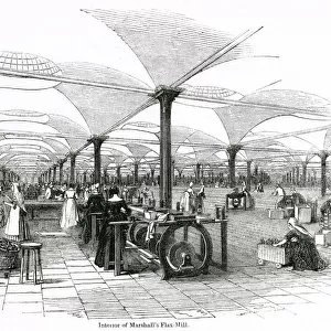 Marshalls Flax Mill, Leeds, Yorkshire 1843