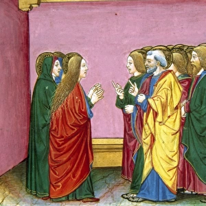 The three Marys announce to the disciples that Jesus has ris