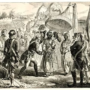 Meeting of Lord Clive Mir Jafar after Battle of Plassey Meeting of Lord Clive
