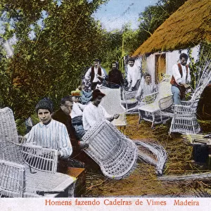 Men Making Wicker Chairs - Madeira, Portugal