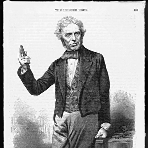 Michael Faraday, scientist, with glass bar