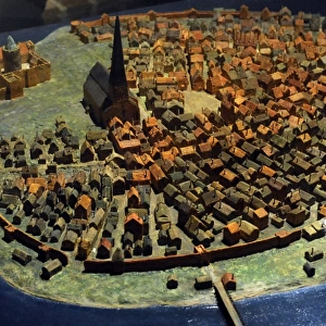 Model of the city of Stockholm in the late Middle Ages