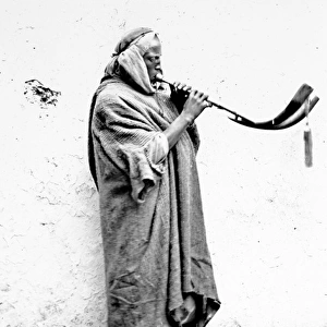 Moorish Musician playing a horn