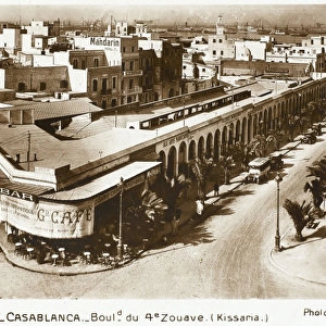 Morocco - Casablanca - Boulevard du 4e Zouave (Kissaria)