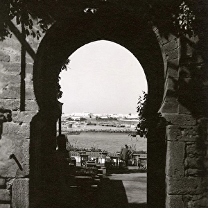 Morocco, North West Africa - Archway and terrace - Rabat