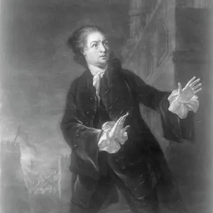 David Garrick in Hamlet, 1754 Print David Garrick in Hamlet, 1754 Print