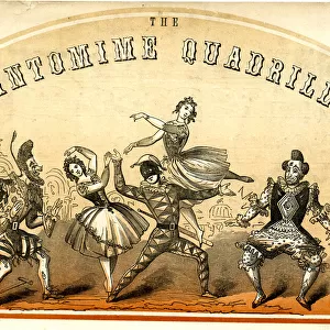 Music cover (detail), The Pantomime Quadrille