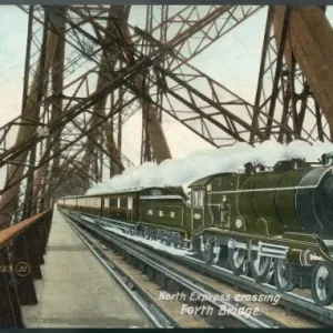 Forth Bridge Print: North Express Crossing