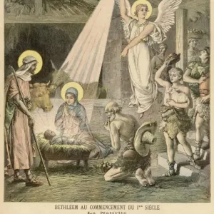Nativity Shepherds Print: The Angel of the Lord