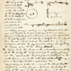 "James Watt's Eidograph Copying Machinery Print circa 1809." "James Watt's Eidograph Copying Machinery Print circa 1809."