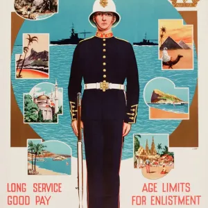 20th Century Royal Marines Recruitment Print 20th Century Royal Marines Recruitment Print
