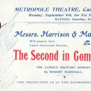 The Second in Command Print, circa 1900 The Second in Command Print, circa 1900