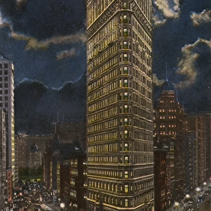 New York City, USA - Flat Iron Building, Broadway & 5th Ave