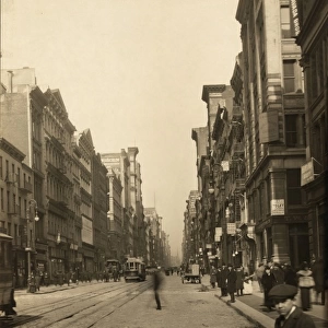 New York, New York - Broadway, looking north from Canal St