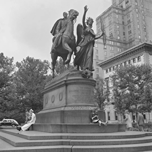 New York, New York. Statue of General Sherman at 59th Street