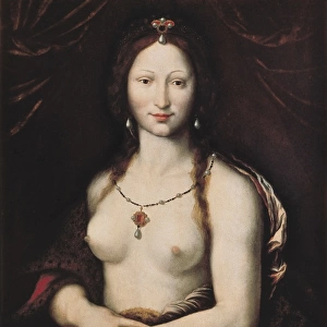 Nude Monna Vanna. 16th c. Fontainebleaus school