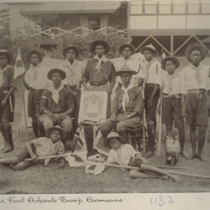 Officers of the 1st Ashanti Troop, Gold Coast, West Africa