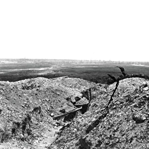Old German trench near Pozieres, Western Front, WW1