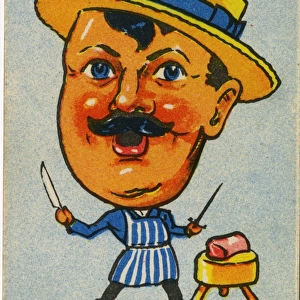 Old Maid card - Butcher