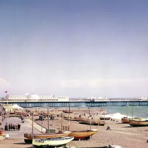 Late 1950s Print of Palace Pier, Brighton, East Sussex Late 1950s Print of Palace Pier, Brighton, East Sussex
