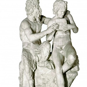 Pan and Olympus. 4th-2nd c. BC. Roman copy. Greek
