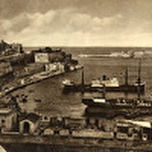 Panoramic photograph - The Grand Harbour, Valletta Malta