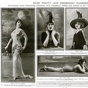 Parisennes models wearing the latest fashion 1912